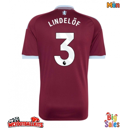 Aston Villa Victor Lindelof #3 Replica Home Stadium Shirt 2026-27 Short Sleeve